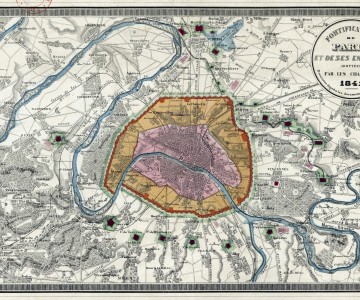 Carte Fortifications_Paris_et_environs_1841
